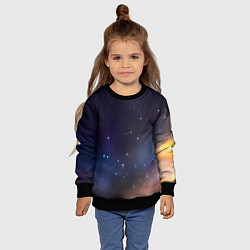 Свитшот детский Космическое полотно, цвет: 3D-черный — фото 2
