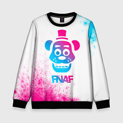 Свитшот детский FNAF neon gradient style, цвет: 3D-черный