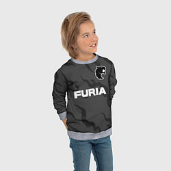 Свитшот детский Форма Furia, цвет: 3D-меланж — фото 2