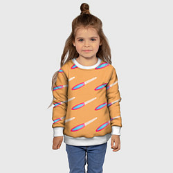 Свитшот детский Пилка для ногтей, цвет: 3D-белый — фото 2