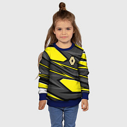 Свитшот детский Renault - желтый, цвет: 3D-синий — фото 2