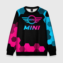 Свитшот детский Mini - neon gradient, цвет: 3D-черный