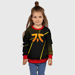 Свитшот детский Fnatic - csgo - gold edition, цвет: 3D-красный — фото 2