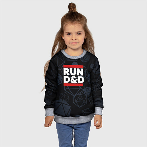 Детский свитшот Подземелья и драконы dnd / 3D-Меланж – фото 4