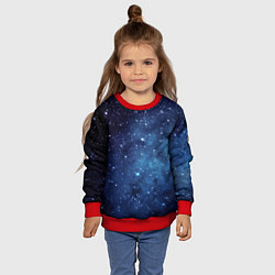 Свитшот детский Звездное небо - нейросеть, цвет: 3D-красный — фото 2