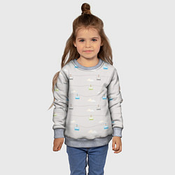 Свитшот детский Фуникулёры, цвет: 3D-меланж — фото 2