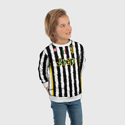 Свитшот детский Криштиану Роналду Ювентус форма 2324 домашняя, цвет: 3D-белый — фото 2