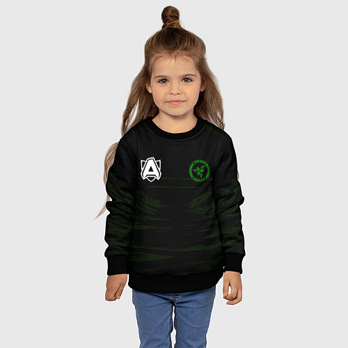 Детский свитшот Alliance uniform / 3D-Черный – фото 4
