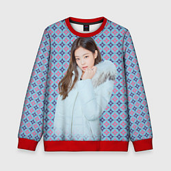 Свитшот детский Blackpink Jennie Kim Blackpink winter style, цвет: 3D-красный