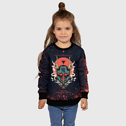 Свитшот детский Oni mask, цвет: 3D-черный — фото 2