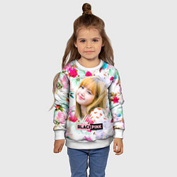 Свитшот детский Blackpink Lisa, цвет: 3D-белый — фото 2