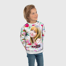 Свитшот детский Blackpink Lisa, цвет: 3D-белый — фото 2