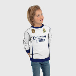 Свитшот детский Родриго Реал Мадрид форма 2324 домашняя, цвет: 3D-синий — фото 2
