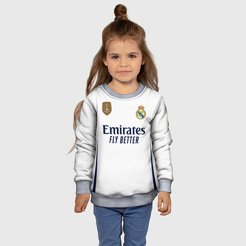 Детский свитшот Родриго Реал Мадрид форма 2324 домашняя / 3D-Меланж – фото 4