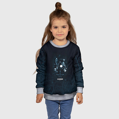 Детский свитшот Персонажи Alan Wake / 3D-Меланж – фото 4