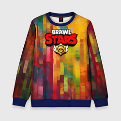 Свитшот детский Brawl Stars Logo Color, цвет: 3D-синий