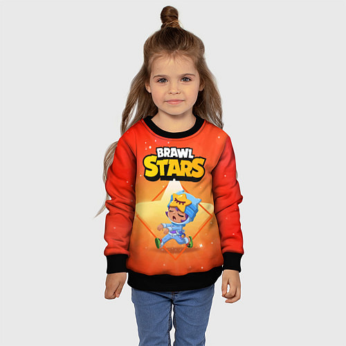 Детский свитшот Сэнди Бравл старс / 3D-Черный – фото 4