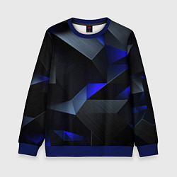 Детский свитшот Black blue abstract