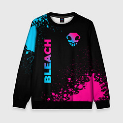 Детский свитшот Bleach - neon gradient: надпись, символ