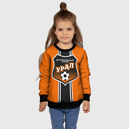 Детский свитшот Урал футбольный клуб / 3D-Черный – фото 4