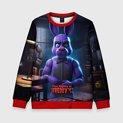 Свитшот детский Five Nights at Freddys Bonnie, цвет: 3D-красный