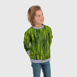 Свитшот детский Ландшафт зелень, цвет: 3D-меланж — фото 2