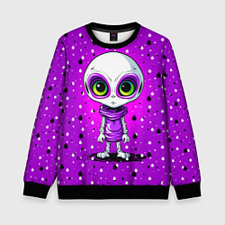 Свитшот детский Alien - purple color, цвет: 3D-черный