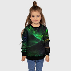 Свитшот детский Цифровое измерение, цвет: 3D-черный — фото 2