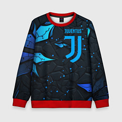 Свитшот детский Juventus abstract blue logo, цвет: 3D-красный