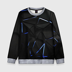 Детский свитшот Black texture neon line