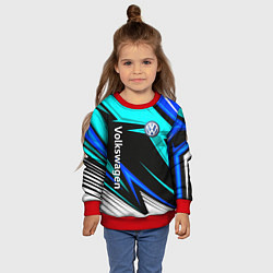 Свитшот детский Фольцваген - sport uniform, цвет: 3D-красный — фото 2