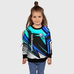 Свитшот детский Фольцваген - sport uniform, цвет: 3D-черный — фото 2