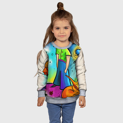 Детский свитшот Le Petit Prince / 3D-Меланж – фото 4