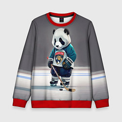 Свитшот детский Panda striker of the Florida Panthers, цвет: 3D-красный