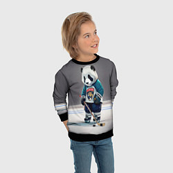 Свитшот детский Panda striker of the Florida Panthers, цвет: 3D-черный — фото 2