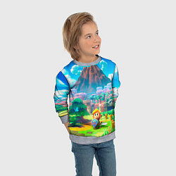 Свитшот детский Маленький Линк, цвет: 3D-меланж — фото 2
