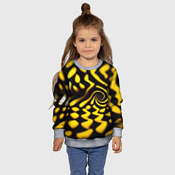 Свитшот детский Желтая футболка с воронкой, цвет: 3D-меланж — фото 2