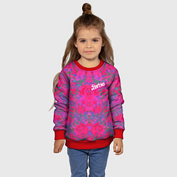 Свитшот детский Barbie - fashion pattern, цвет: 3D-красный — фото 2