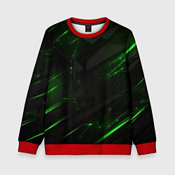 Детский свитшот Dark black green abstract