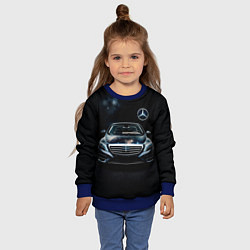 Свитшот детский Mercedes Benz, цвет: 3D-синий — фото 2