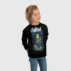 Свитшот детский Fallout boy, цвет: 3D-черный — фото 2