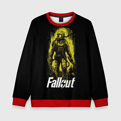 Свитшот детский Fallout green style, цвет: 3D-красный