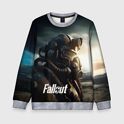 Свитшот детский Fallout man game, цвет: 3D-меланж