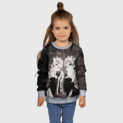 Свитшот детский Re Zero Ram and Rem, цвет: 3D-меланж — фото 2