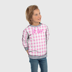 Свитшот детский Hi Ken - фраза и костюм Барби, цвет: 3D-меланж — фото 2