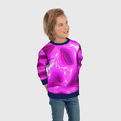 Свитшот детский Обтекаемый розовый, цвет: 3D-синий — фото 2