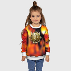 Свитшот детский Дум гай символ, цвет: 3D-белый — фото 2