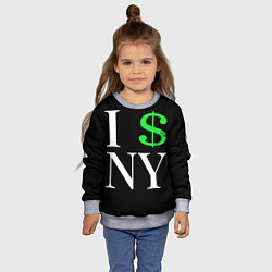 Свитшот детский I steal NY - Payday 3, цвет: 3D-меланж — фото 2
