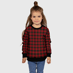Свитшот детский Pajama pattern red, цвет: 3D-черный — фото 2