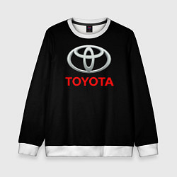 Свитшот детский Toyota sport car, цвет: 3D-белый